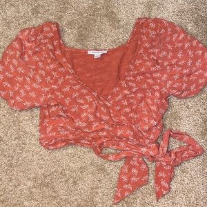 wrap crop top